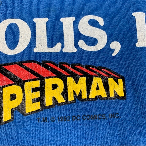 Vintage 1992 Superman Metropolis T-Shirt - Picture 2 of 5